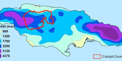 地图牙买加气候